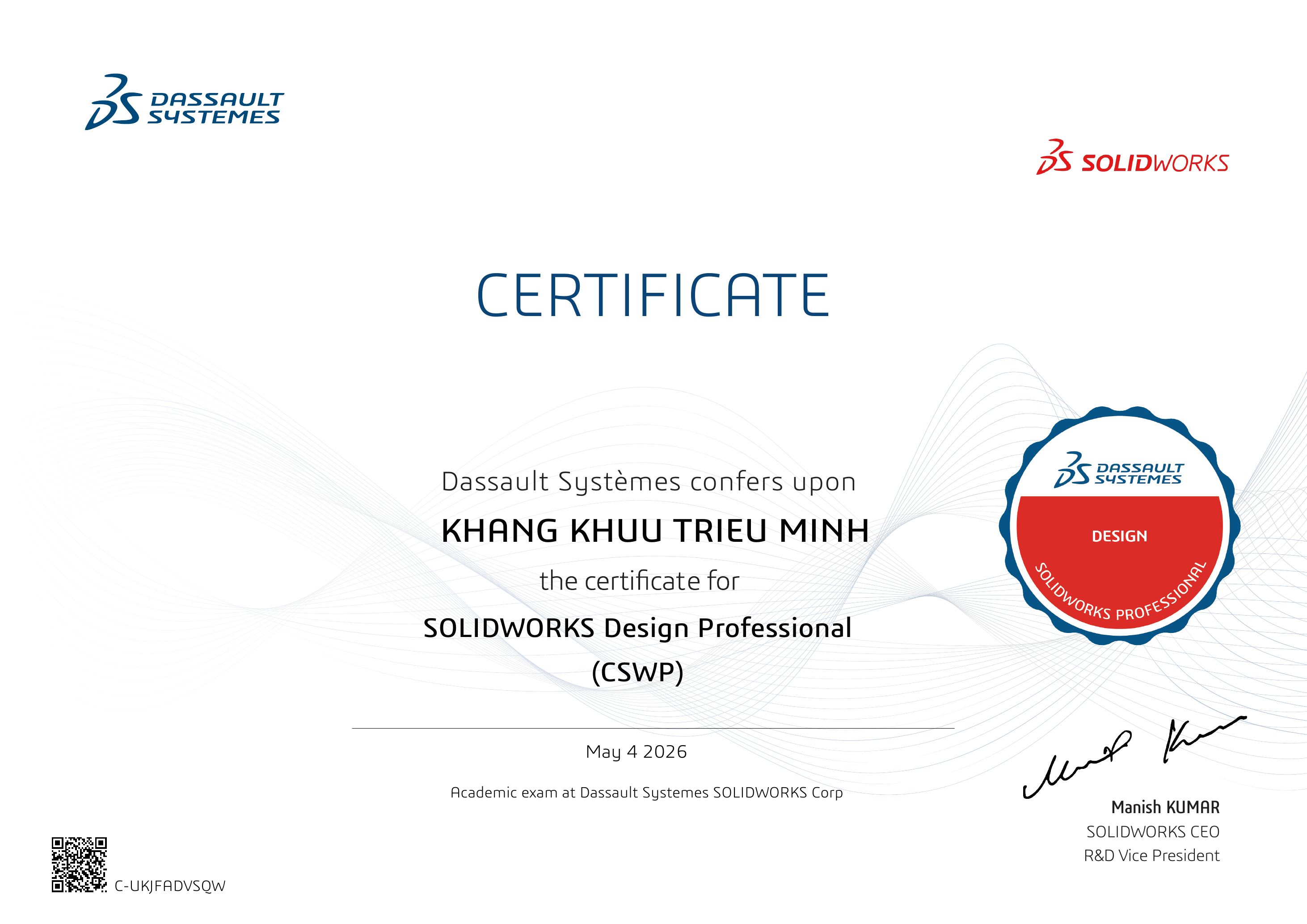 CSWP Certificate